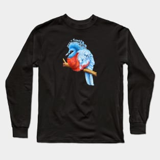 Victoria Crowned Pigeon Long Sleeve T-Shirt